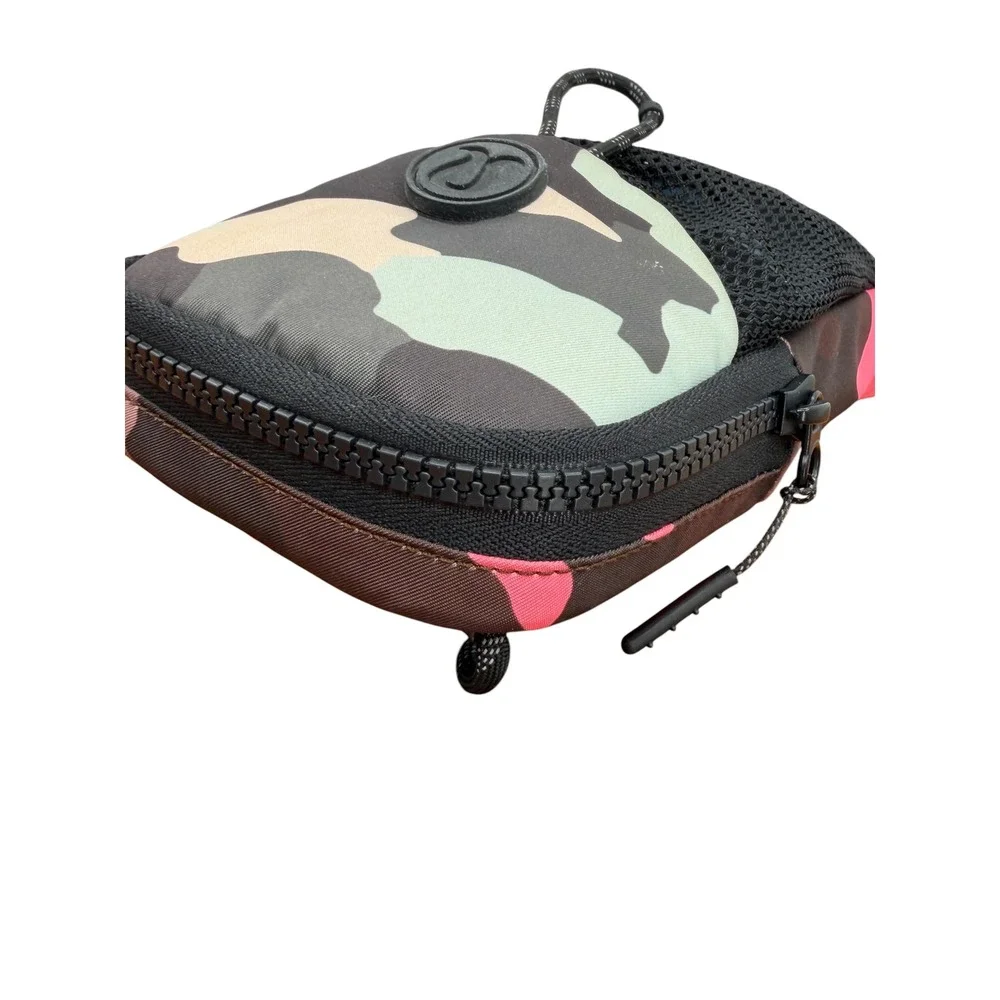 Lululemon Camo Bring It On Crossbody Bag Womens SZ S Camo Pink Gray Black Travel